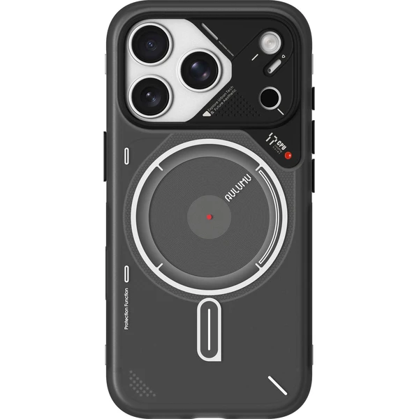 Aulumu A17 Frosted TPU MagSafe kryt iPhone 17 Pro Max priehľadná sivá - Puzdra - Hlavný obrázok