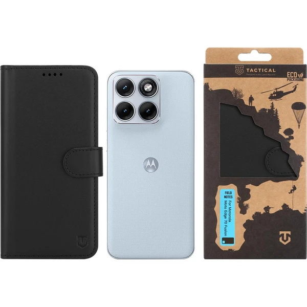 Tactical Field Notes puzdro Motorola Edge 70 Fusion čierne - Puzdra - Obrázok 457b6fb526034fe98d21158105278307