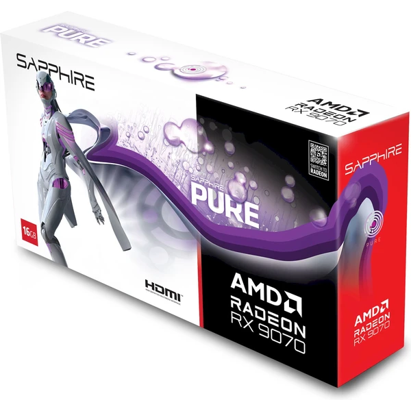 Sapphire PURE AMD Radeon RX 9070 GAMING OC 16GB, white - Grafické karty - Obrázok 45LE000L01