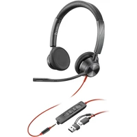 Poly Blackwire 3325 headset + 3.5mm Plug a USB-C/A adaptér - Slúchadlá