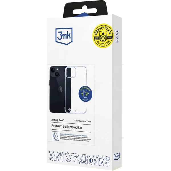 3mk ochranný kryt Just20g Clear Case pre Apple iPhone 14 - Puzdra - Hlavný obrázok