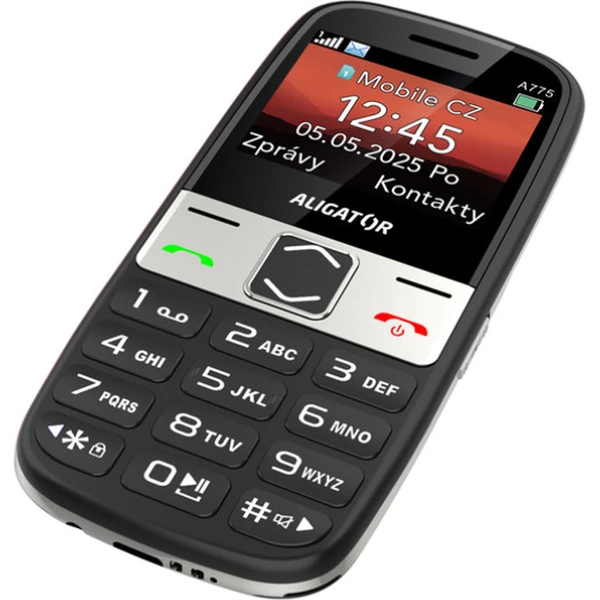 ALIGATOR A775 Senior + stolná nabíjačka čierny - Mobilné telefóny - Obrázok 45WG000J01