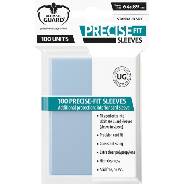 Ultimate Guard Precise-Fit Sleeves obaly na karty 100ks číre (64 x 89 mm)