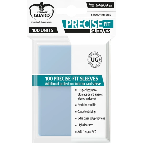 Ultimate Guard Precise-Fit Sleeves obaly na karty 100ks číre (64 x 89 mm) - Obaly na karty - Hlavný obrázok