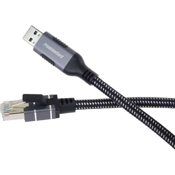 PremiumCord USB-A/RJ45 sieťový kábel 3m čierny - Káble a redukcie - Obrázok 45c2eb565ba846899bc50e4efde9f0f5
