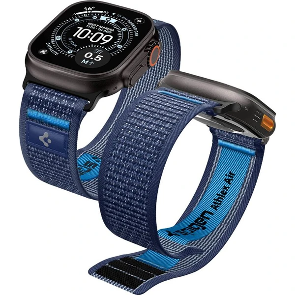 Spigen Athlex Air 2 Active remienok Apple Watch 49/46/45/44mm námorne modrý - Remienky - Hlavný obrázok