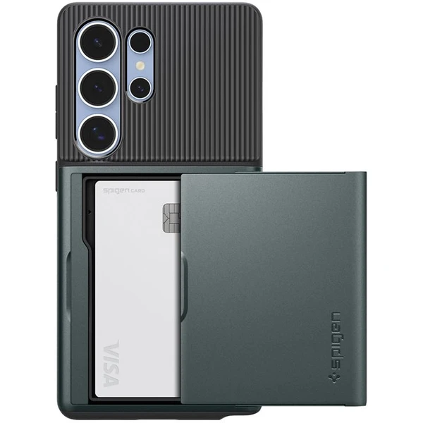 Spigen Slim Armor CS kryt Samsung Galaxy S25 Ultra zelený - Puzdra - Obrázok 460017fbf14e47b5858a976deb264e8b