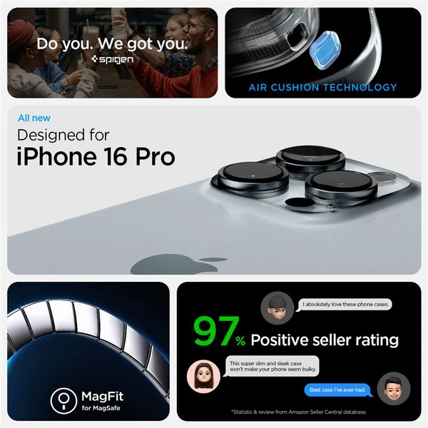 Spigen Tough Armor MagSafe kryt iPhone 16 Pro black - Puzdra - Obrázok 461a5fce39034989948e7d1a44c439ee
