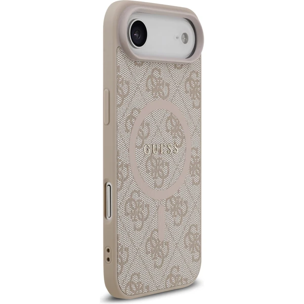 Guess PU Leather 4G Colored Ring MagSafe Zadný Kryt pre iPhone Air ružový - Puzdra - Obrázok 46375a02509d485f91d5568152ceba3a
