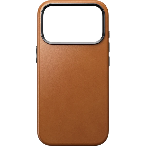 Nomad Traditional Leather (Horween) MagSafe kožený kryt iPhone 17 Pro/18 Pro Saddle - Puzdra - Obrázok 463c37675492412fbc09031004105122
