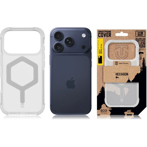 Tactical MagForce Hexagon kryt Apple iPhone 17 Pro biely - Puzdra - Obrázok 463cedb7a90d42bd9f014b55af260e28