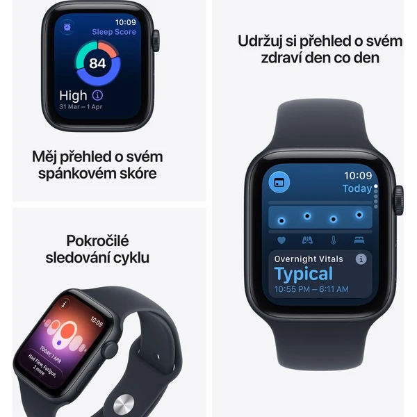 Apple Watch SE 3 (2026) Cellular 44mm Hvězdně bílý hliník s pískovým sportovním řemínkem M/L - Inteligentné hodinky - Obrázok 465a32d6d3df47c98606506c8cd1c92e