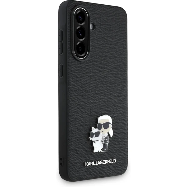 Karl Lagerfeld PU Saffiano Metal Karl and Choupette kryt Samsung Galaxy A56 čierny - Puzdra - Obrázok 466edcd77a4246488397c6052adc079d