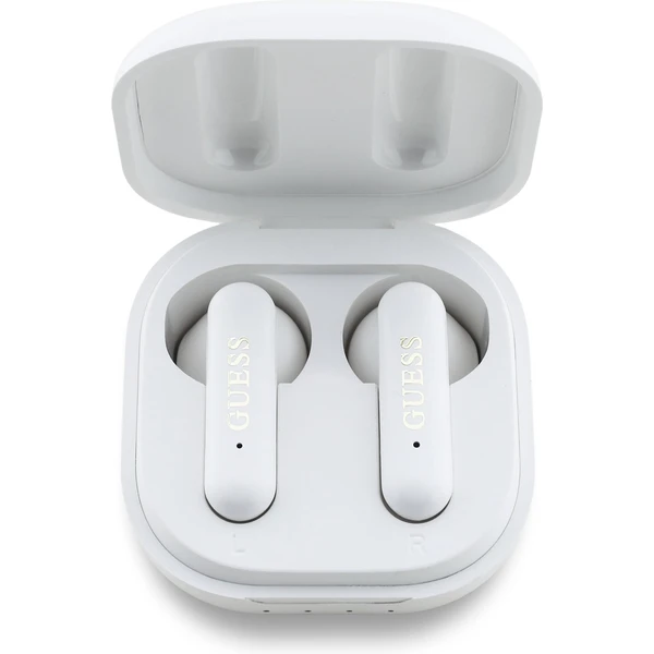 Guess 4G Metal Logo TWS Bezdrôtové slúchadlá biela - Slúchadlá - Obrázok 4688827c50ee46f6874e588213006500
