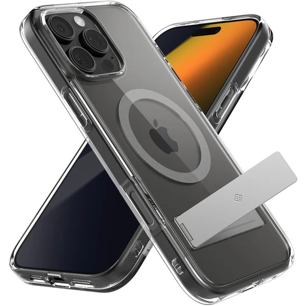 Spigen Caseology Capella MagSafe Kickstand kryt iPhone 16 Pro clear gray - Puzdra - Obrázok 469bde759a524e729dc24e0fbb6c002c