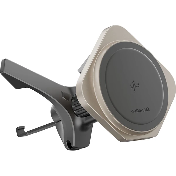 CubeNest SQ1C1 Qi2 (MagSafe) držiak do auta s nabíjaním titánový - Držiaky - Obrázok 46BC000K01