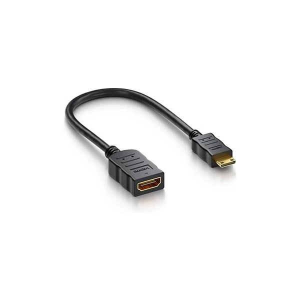 PremiumCord Flexi HDMI/Mini HDMI redukcia 0,13 m čierna - Káble a redukcie - Hlavný obrázok
