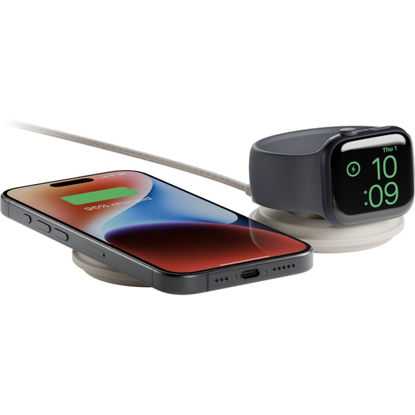 Native Union Voyage 2v1 Qi2 (MagSafe) bezdrôtová nabíjačka šedá