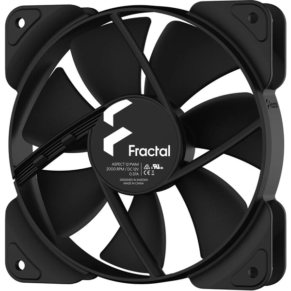 Fractal Design Aspect 12 PWM Black - Ventilátory pre PC - Obrázok 46UG300401