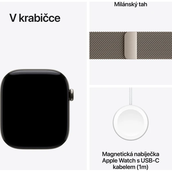 Apple Watch Series 12 Cellular (42mm) Přírodní titan s přírodním milánským tahem - Inteligentné hodinky - Obrázok 46a3626f54ee4882a48b742c4ff6b4fa