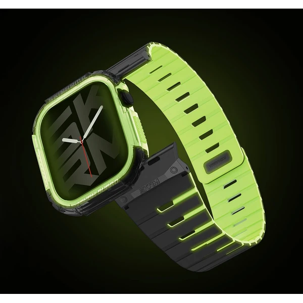 SKINARMA Gemini + Atóm remienok a kryt Apple Watch 46mm limetkový (neónový) - Remienky - Obrázok 46c49bcd79bb4655b9f7f774dbc023d0