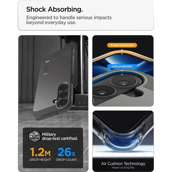 Spigen Tough Armor MagSafe kryt Samsung Galaxy S26 FE gunmetal - Puzdra - Obrázok 46c619be3e0f4950b87fe4c6cc7eb716