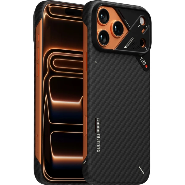Aulumu A17 Aramidové vlákno MagSafe kryt iPhone 17 Pro Max Black - Puzdra - Obrázok 46df71eed4c84a7eb09ca057c9069486