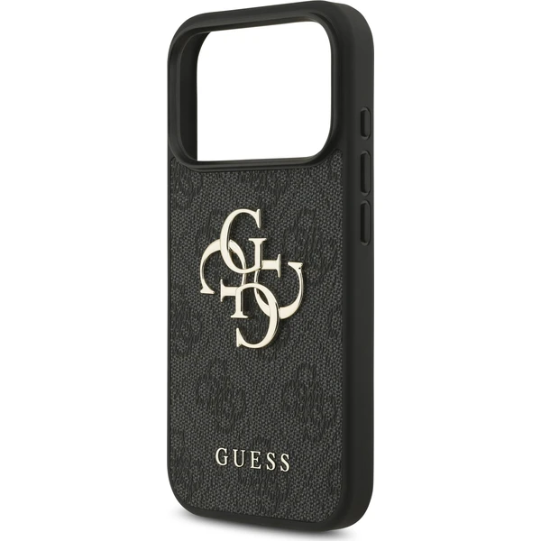 Guess PU 4G Metal Logo Zadný kryt pre iPhone 18 Pro Grey - Puzdra - Obrázok 46e247185fbb424fae0583c55d075de0