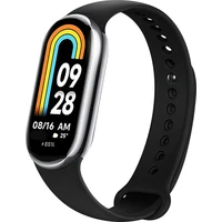 FIXED silikónový remienok pre Xiaomi Smart Band 10/9/8 čierny - Remienky