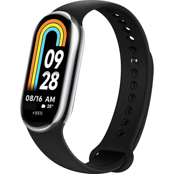 FIXED silikónový remienok pre Xiaomi Smart Band 10/9/8 čierny - Remienky - Hlavný obrázok