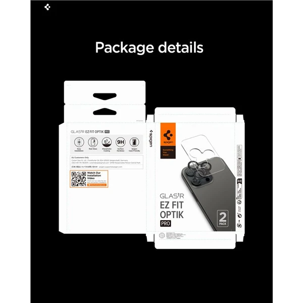 Spigen Glass TR EZ Fit Optik Pro skla iPhone 17-14 Pro/17-14 Pro Max orange (2 ks) - Ochranné fólie a sklo - Obrázok 471b2126a7ad44189d6275b41a2eb875