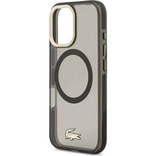 Lacoste PC/TPU Frosted Finish Gold Logo MagSafe kryt iPhone 17 čierny - Puzdra - Obrázok 4733022c9f5e4ae98cf8a6518d2243dc