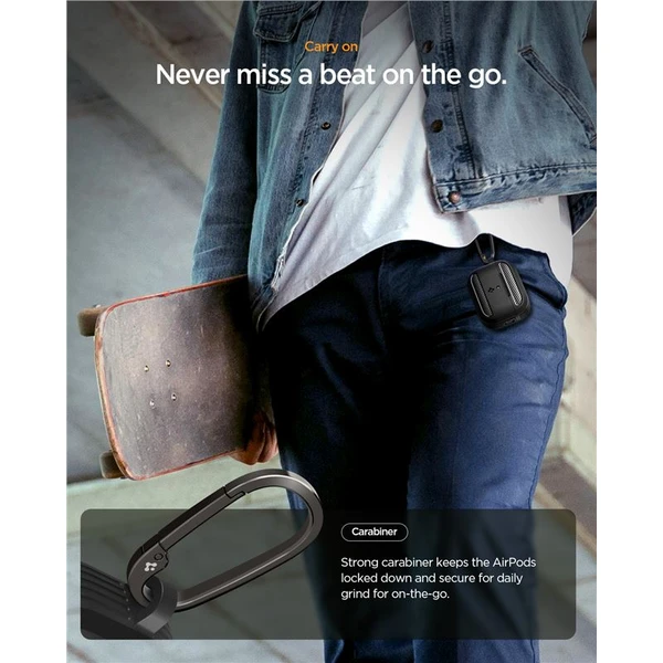 Spigen Rugged Armor puzdro AirPods Pro 3 matte black - Puzdra - Obrázok 474e3ce166ce422aa4bffea0bfac94af