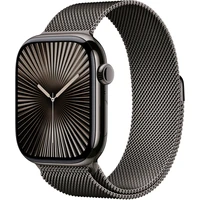 Apple Watch 49/46/45/44mm bridlicovo šedý milánsky ťah M/L - Remienky