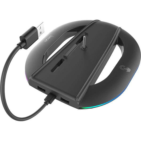 iPega P5S035SAH vertikálny stojan s USB-A a RGB pre PS5 Slim/PS5 Pre čierny - Stojany - Obrázok 475edbde9a6b4020be85321eb0ec5038