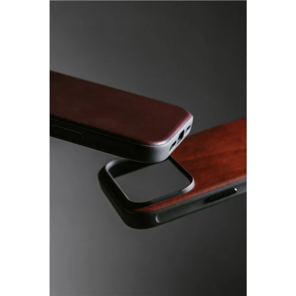 Nomad Modern Leather Case (Horween) MagSafe kožený kryt iPhone 17 Pro Max Rustic Brown - Puzdra - Obrázok 47626b11648a4055b09b92f11d752ceb
