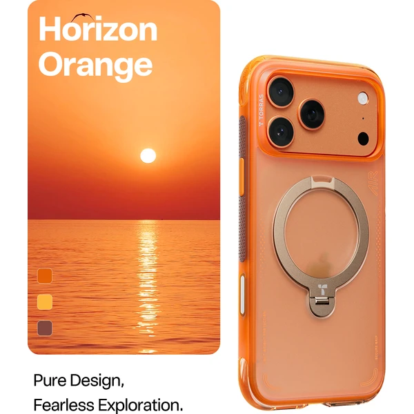 Torras Ostand Q3 Air MagSafe kryt iPhone 17 Pro Max horizon oranžová - Puzdra - Obrázok 477e1286647849a2b27d723290006fbd