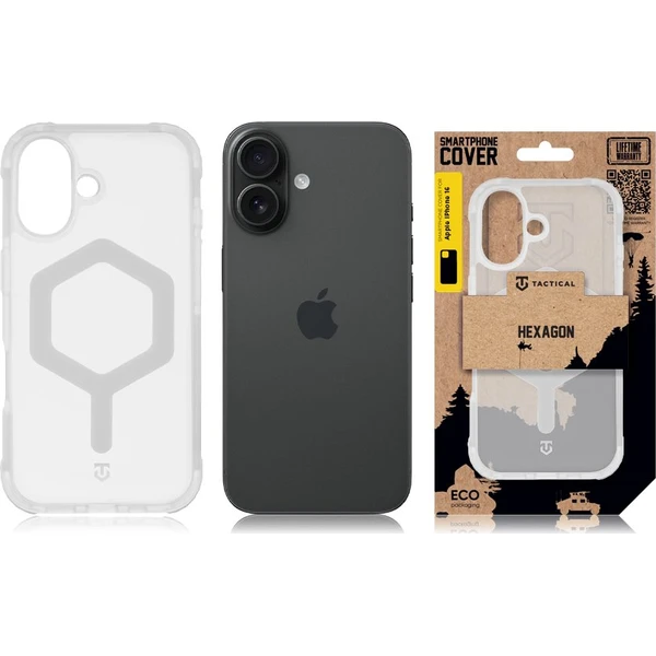 Tactical MagForce Hexagon kryt Apple iPhone 16 biely - Puzdra - Obrázok 478756eed0234d6bb08a115143a5cd02