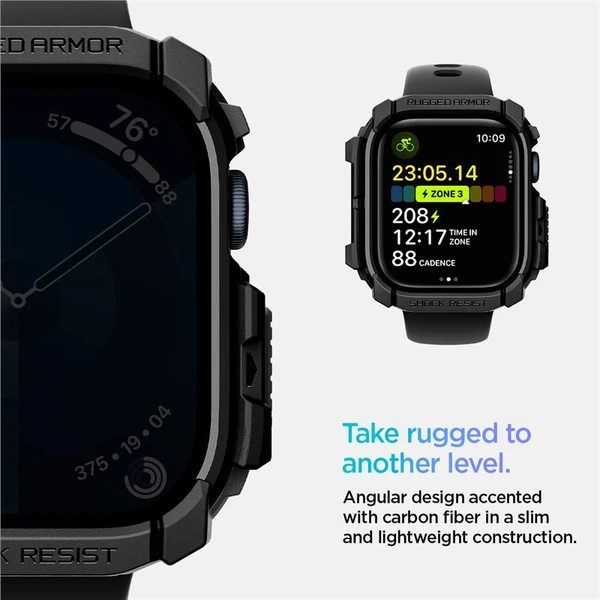 Spigen Rugged Armor kryt pre Apple Watch 10/11 (42mm) matne čierny - Puzdra - Obrázok 47892aaaa17a4a9db70a041bbbe03ace