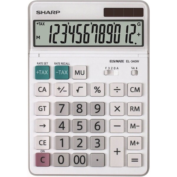 Sharp EL340W kalkulačka biela