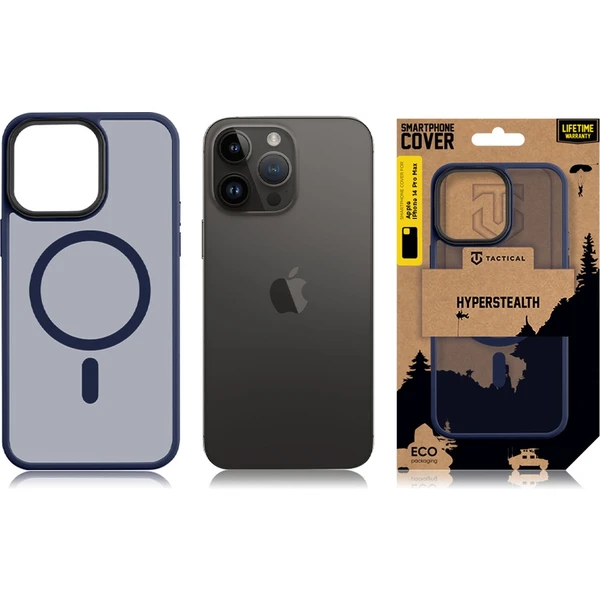 Tactical MagForce Hyperstealth kryt iPhone 14 Pro Max Deep Blue - Puzdra - Obrázok 47G1000701