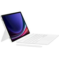 Samsung Book Cover Keyboard púzdro s klávesnicou Galaxy Tab S9/S9 FE/S10 FE biele - Puzdra s klávesnicou