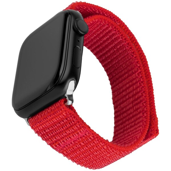 FIXED Nylon Sporty Strap remienok Apple Watch Ultra 49mm, červený