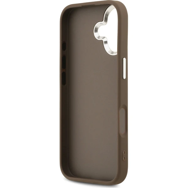 Guess PU 4G Kovové Logo kryt iPhone 17 strieborný/hnedý - Puzdra - Obrázok 47b7352d71834ce9959470bb209451e1