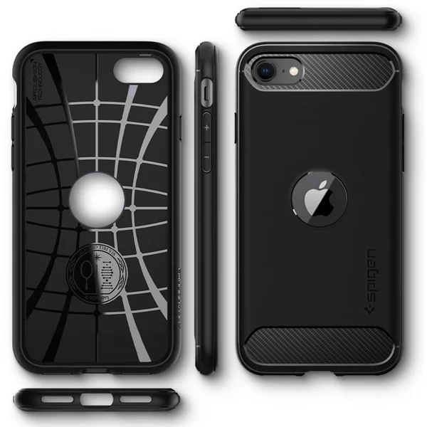 Spigen Rugged Armor kryt Apple iPhone SE(2020,2022) čierny - Puzdra - Obrázok 480R200301