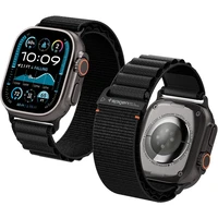 Spigen Fabric Band (hook) remienok Apple Watch 49/46/45/44mm čierny - Remienky