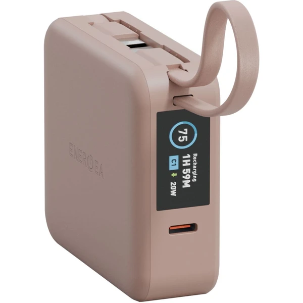 ENERGEA MagPac Mini Plus MagSafe powerbanka s káblom, 10000mAh, ružová - Powerbanky - Obrázok 48122b56a0c34a63bdb0ffc8a598e1df