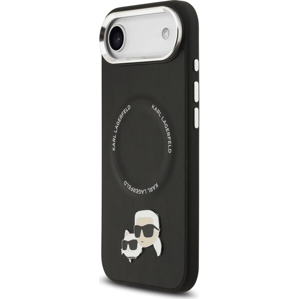 Karl Lagerfeld PU Karl and Choupette Heads Pins MagSafe kryt iPhone Air čierny - Puzdra - Obrázok 484257759c28410c9cc07623ea354ff2