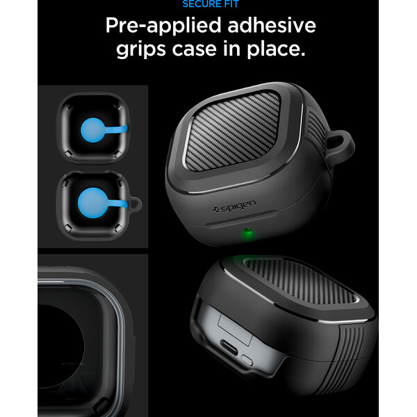 Spigen Rugged Armor puzdro Samsung Galaxy Buds4 Pro/Buds4, matne čierne - Puzdra - Obrázok 48425e1956304d2e9addc74eb1cfc975