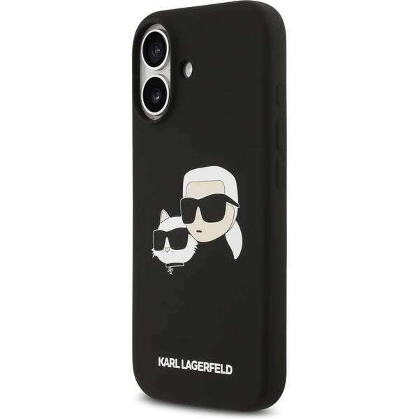 Karl Lagerfeld Liquid Silicone Double Heads MagSafe kryt iPhone 17 čierny - Puzdra - Obrázok 4858b0b4374d423a96e84f48c5f5f31c